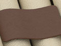 Leather sample color brown